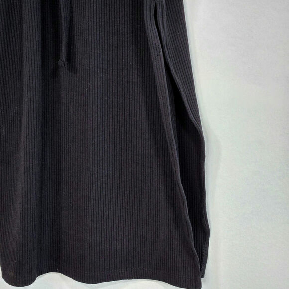 Forever 21 Black Ribbed Midi Dress. Size Small - Picture 3 of 6
